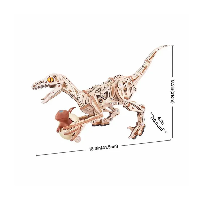 Robotime ROKR Velociraptor Mechanical 3D Wooden Puzzle