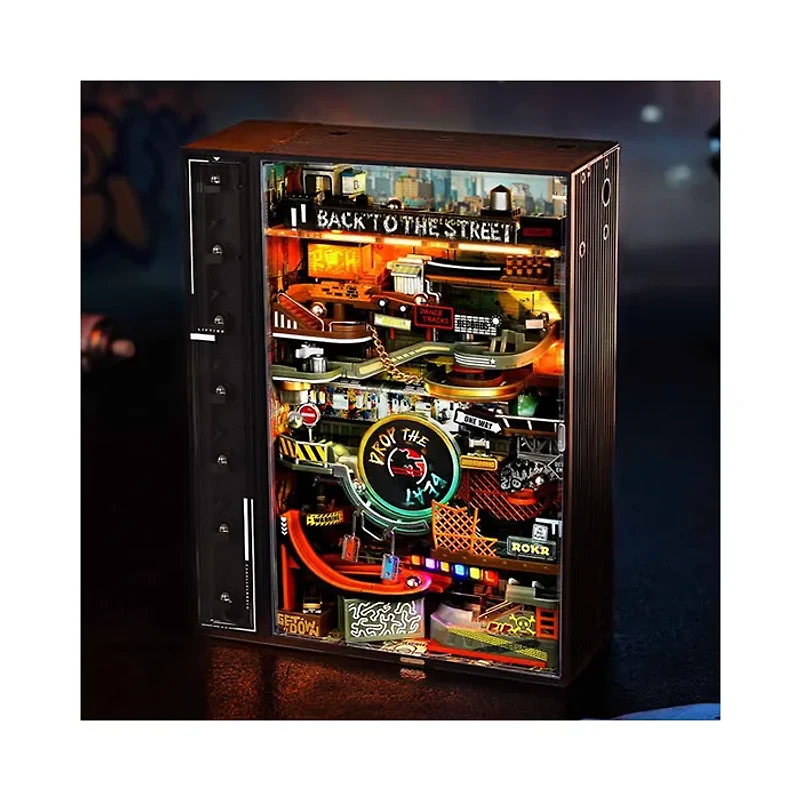 Robotime ROKR Hip-Hop Street Marble Run Mechanical 3D Puzzle