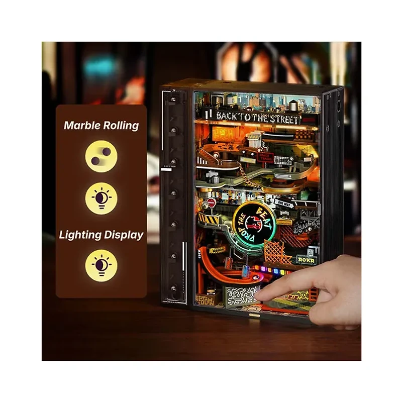 Robotime ROKR Hip-Hop Street Marble Run Mechanical 3D Puzzle