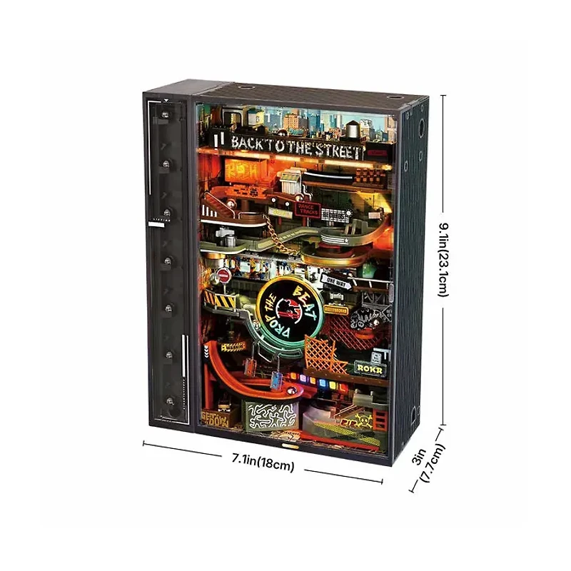 Robotime ROKR Hip-Hop Street Marble Run Mechanical 3D Puzzle