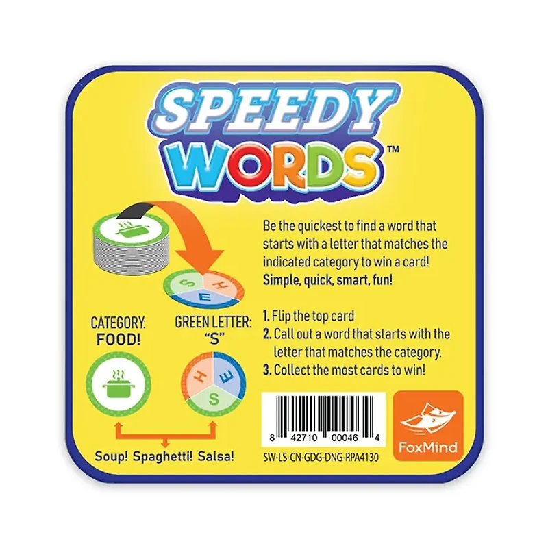 Speedy Words Quick Word Game