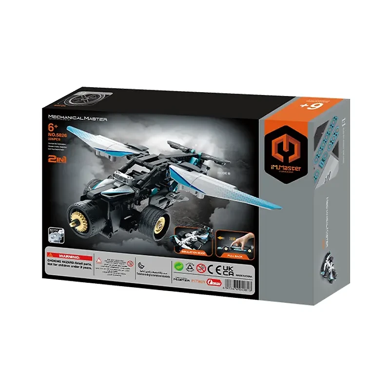 Mecchanical Master High Wing Airplane Racing Car 2in1 226 PCS