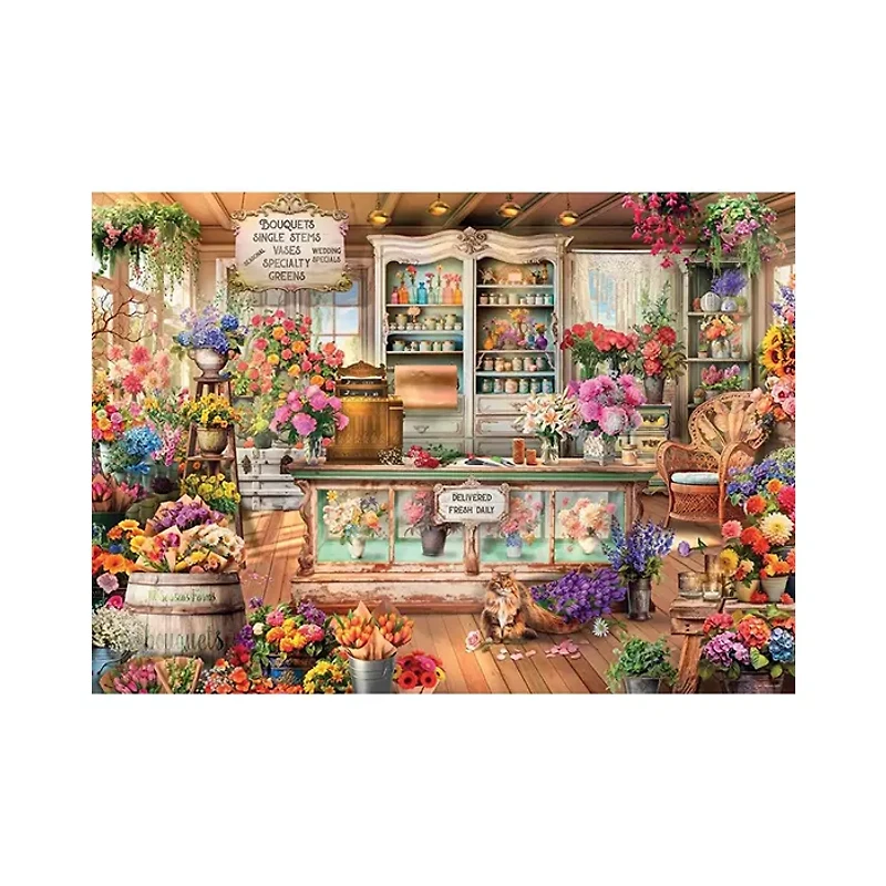 Ravensburger All Seasons Flower Shop 1000 Piece Jigsaw Puzzle