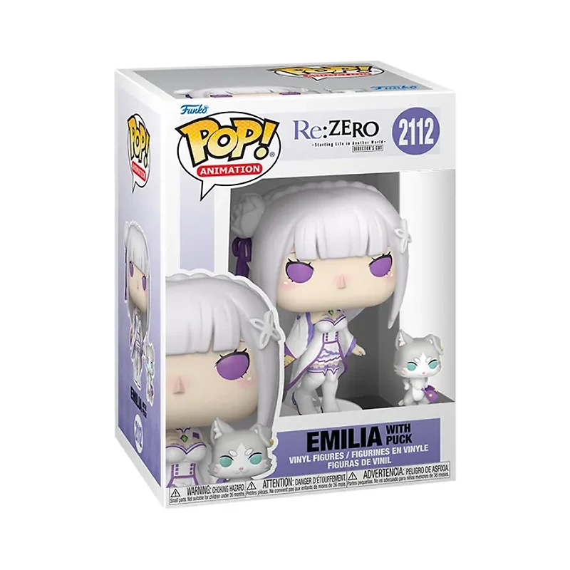Funko Pop! & Buddy Animation Re:ZERO − Starting Life in Another World Emilia with Puck