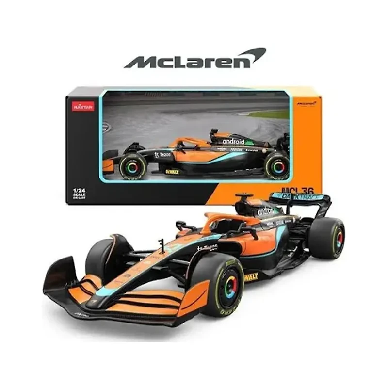 Rastar 1:24 MCL36 Mclaren Formula 1 Die-cast Model Car Orange