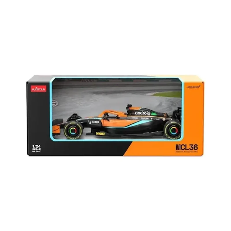 Rastar 1:24 MCL36 Mclaren Formula 1 Die-cast Model Car Orange