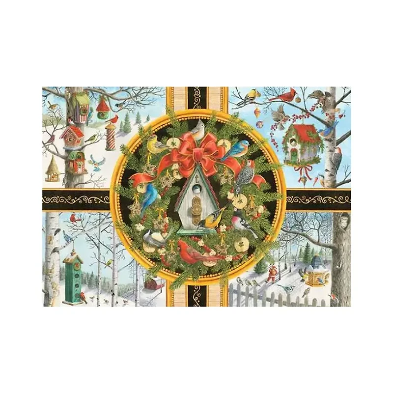 Ravensburger Ingrid Slyder: Christmas Songbirds 500 Large Piece Jigsaw Puzzle