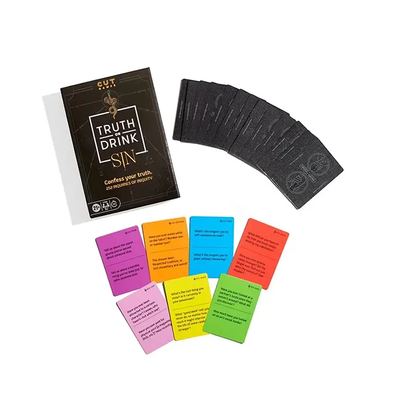 Truth or Drink Sin Edition Party Game