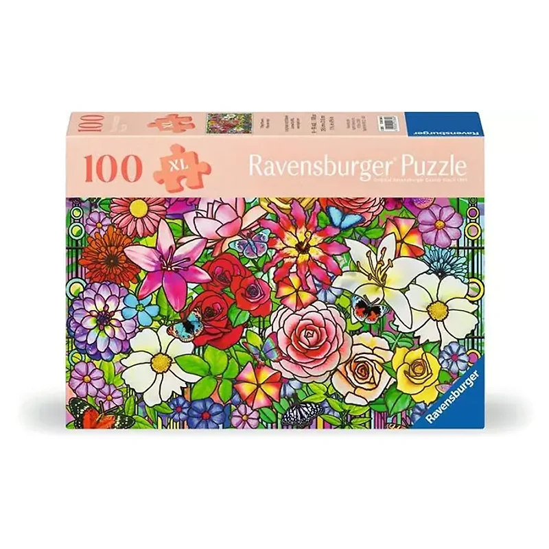 Ravensburger Tiffany Flowers 100 Piece Jigsaw Puzzle