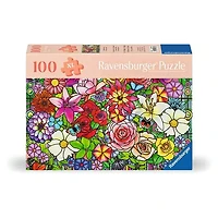 Ravensburger Tiffany Flowers 100 Piece Jigsaw Puzzle