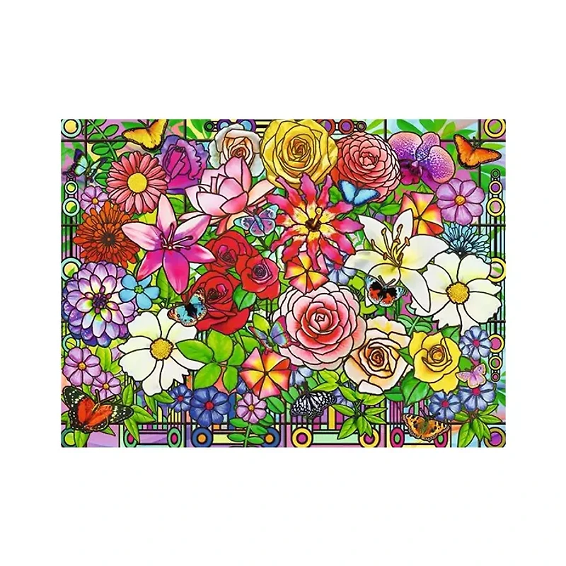 Ravensburger Tiffany Flowers 100 Piece Jigsaw Puzzle