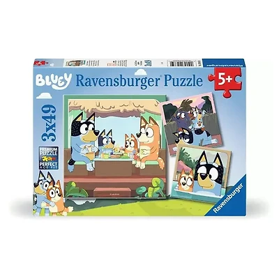 Ravensburger Bluey’s Adventures 3×49 Piece Jigsaw Puzzle