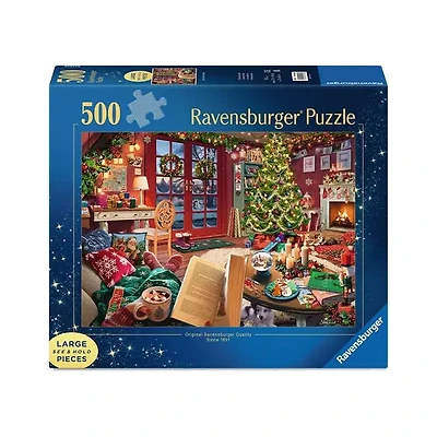 Ravensburger Cozy Christmas Retreat 500 Large Piece Jigsaw Puzzle