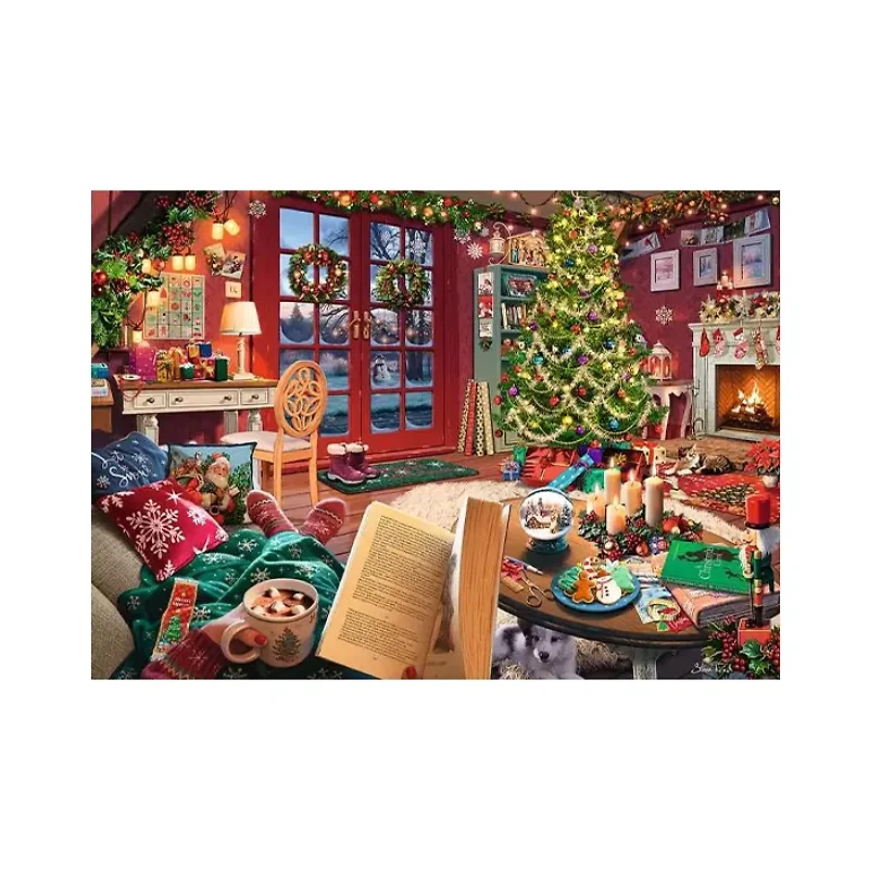 Ravensburger Cozy Christmas Retreat 500 Large Piece Jigsaw Puzzle