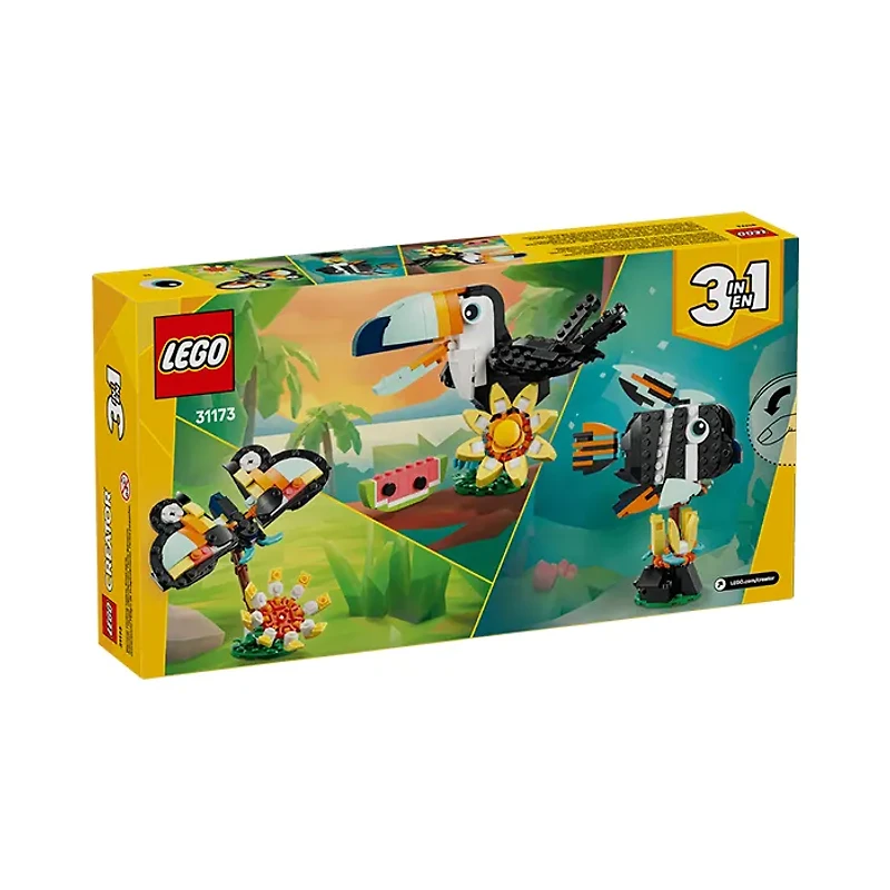 LEGO Creator 3-in-1 Wild Animals: Tropical Toucan 225 Pieces