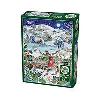 Cobble Hill Village on a Winter Night 1000 Piece Jigsaw Puzzle