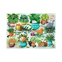 Cobble Hill Cats vs. Plants 500 Piece Jigsaw Puzzle