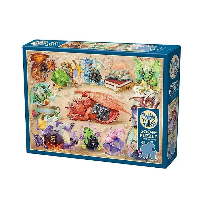 Cobble Hill D20 Dragons 500 Piece Jigsaw Puzzle