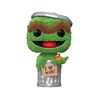 Funko Pop! TV Sesame Street Oscar the Grouch (Flocked)