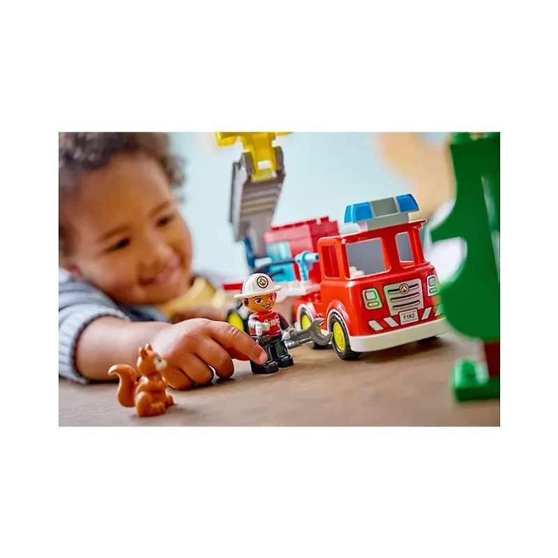 LEGO DUPLO Fire Truck with Hose and Firefighter 28 Pieces