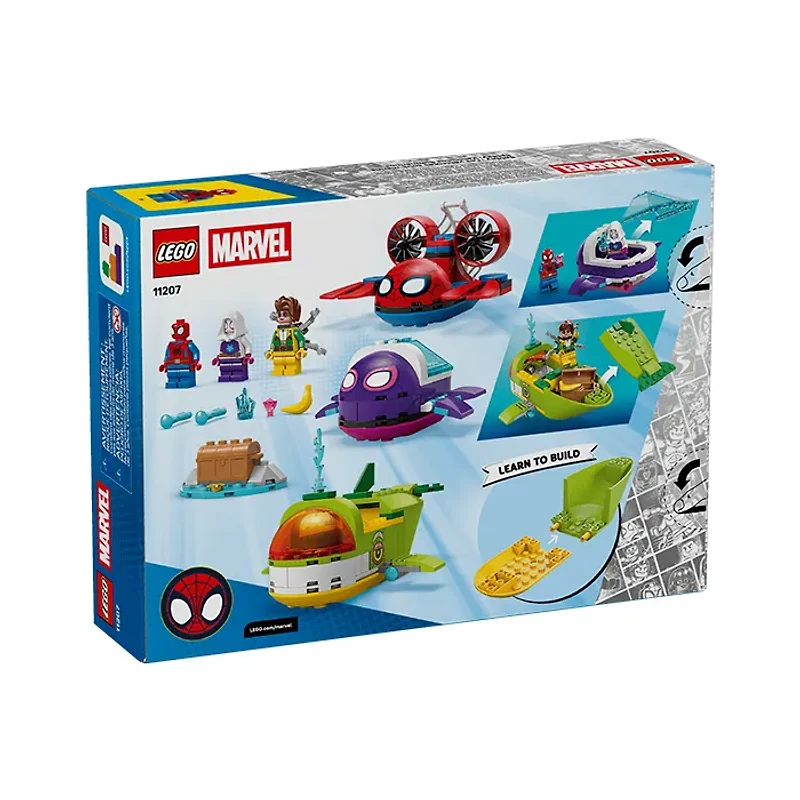 LEGO Marvel Spider-Man Spidey Underwater Vehicles 154 Pieces