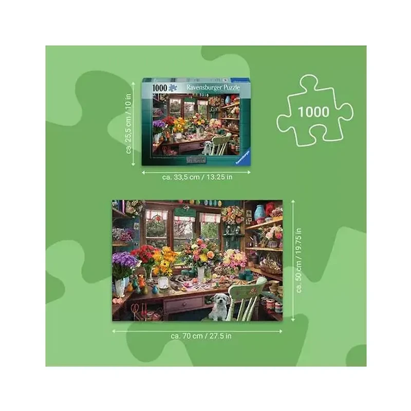 Ravensburger My Haven No.13 Flower Arranger 1000 Piece Jigsaw Puzzle