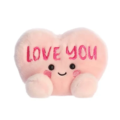 Aurora Mini Love You Candy Heart Palm Pals Adorable Stuffed Animal Pink