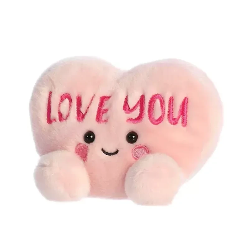 Aurora Mini Love You Candy Heart Palm Pals Adorable Stuffed Animal Pink