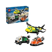 LEGO City Airplane, Service Truck & Hovercraft Remix 990 Pieces