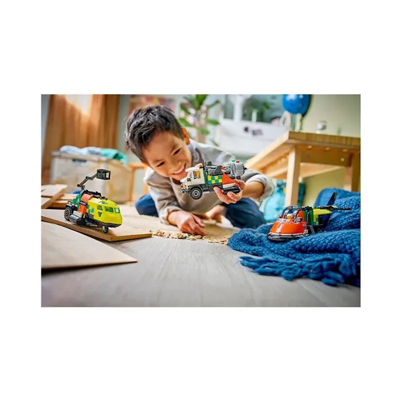 LEGO City Airplane, Service Truck & Hovercraft Remix 990 Pieces