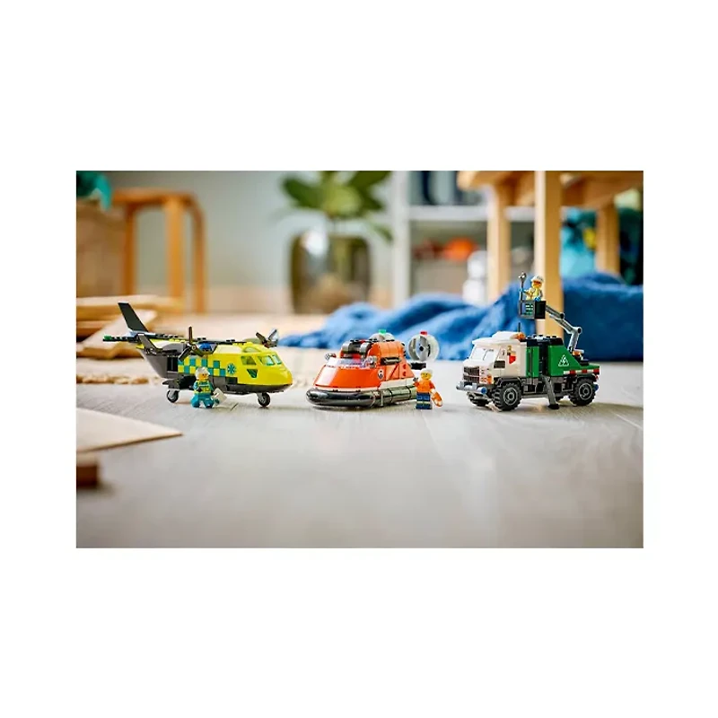 LEGO City Airplane, Service Truck & Hovercraft Remix 990 Pieces