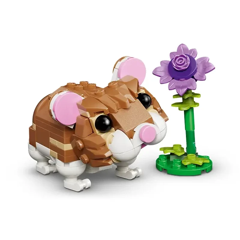 LEGO Creator 3-in-1 Cute Hamster with a Flower 166 Pieces