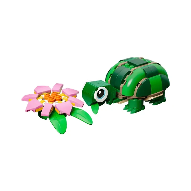 LEGO Creator 3-in-1 Turtle with a Water Lily Flower 124 Pieces