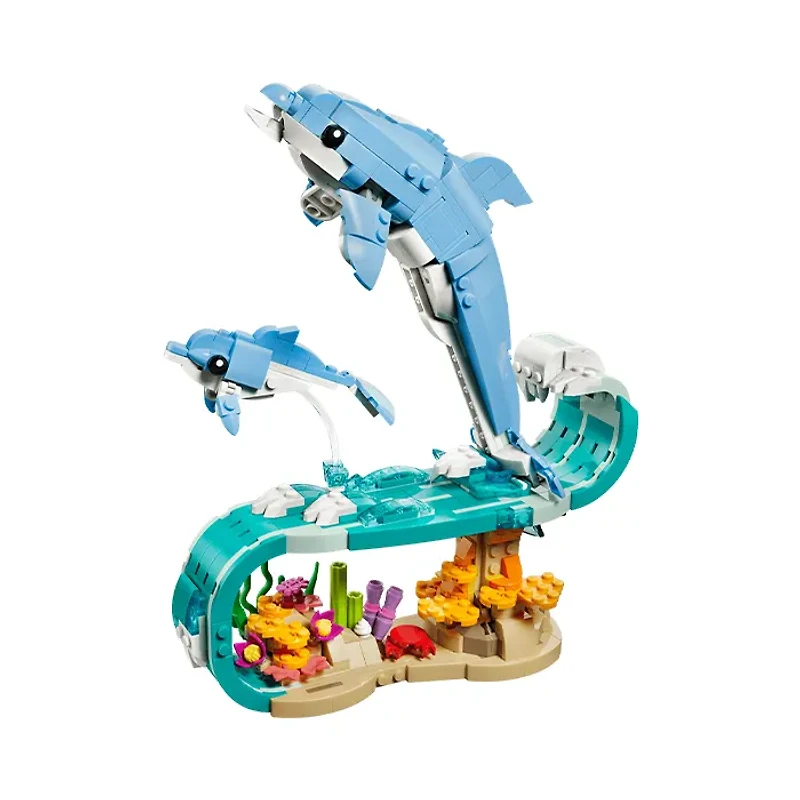 LEGO Creator 3-in-1 Sea Animals: Beautiful Dolphins 542 Pieces