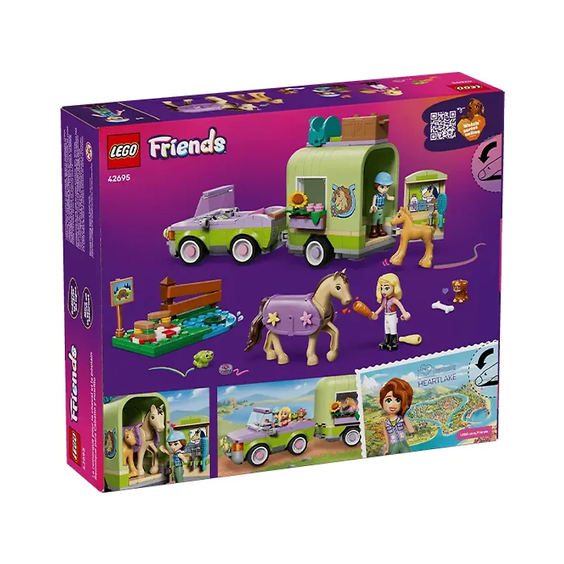 LEGO Friends Horse & Baby Foal Trailer 279 Pieces