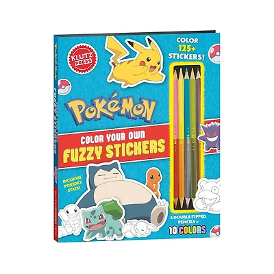 Pokémon Color Your Own Fuzzy Stickers