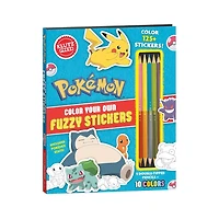 Pokémon Color Your Own Fuzzy Stickers