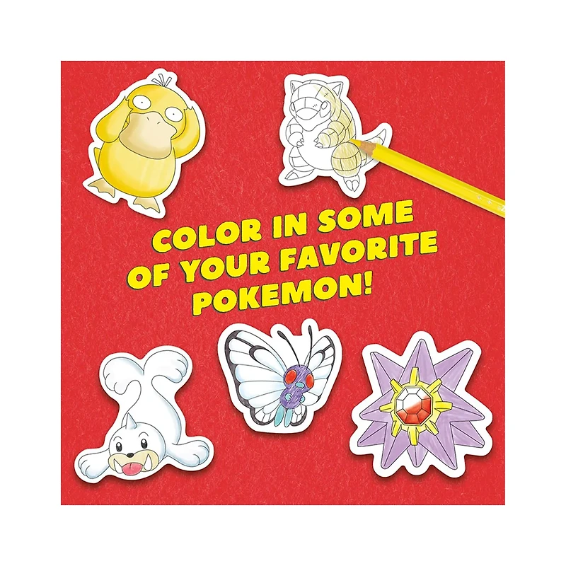 Pokémon Color Your Own Fuzzy Stickers