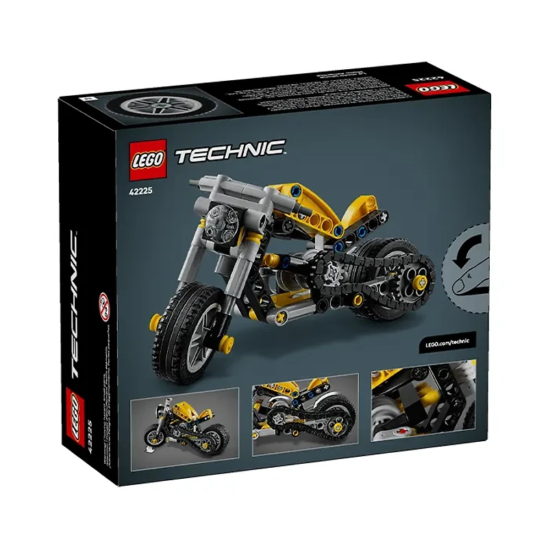 LEGO Technic Yellow Motorcycle 151 Pieces