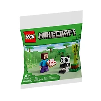 LEGO  Steve +Baby Panda MINECR 35 Pieces