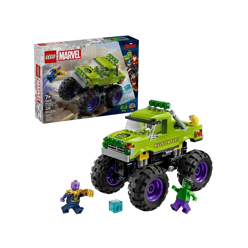 LEGO Marvel The Hulk Truck vs. Thanos 229 Pieces