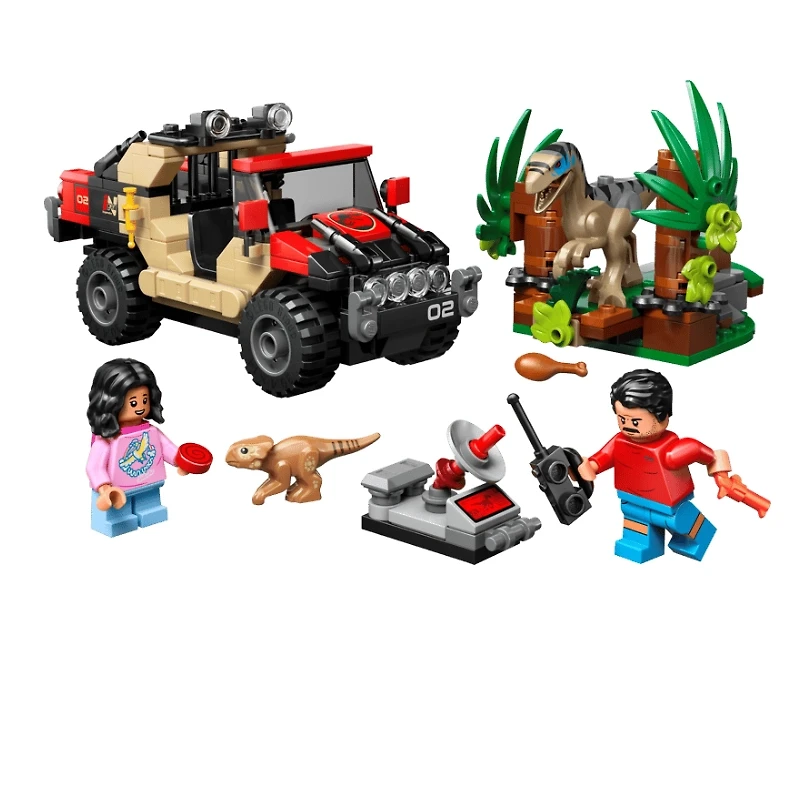 LEGO Jurassic World™ Raptor Off-Road Escape 285 Pieces