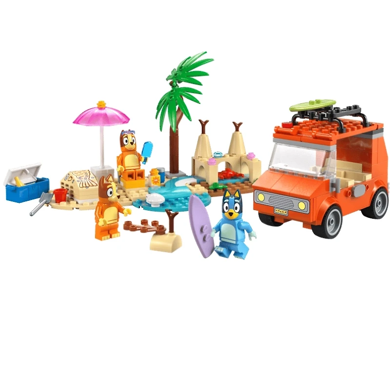 LEGO Bluey Bluey’s Beach & Family Car Trip 133 Pieces
