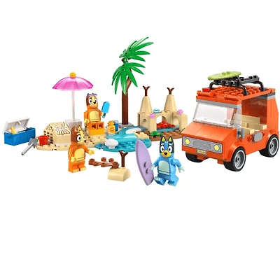 LEGO Bluey Bluey’s Beach & Family Car Trip 133 Pieces