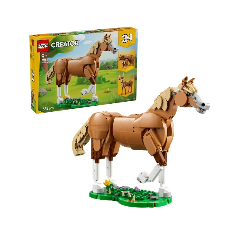 LEGO Creator 3-in-1 Beautiful Horse 685 Pieces