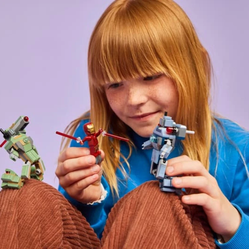 LEGO Marvel Iron Man & War Machine vs. Hammer Drones 204 Pieces