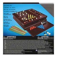 10 Game Set – Mancala, Chinese Checkers, Roll Em and More!