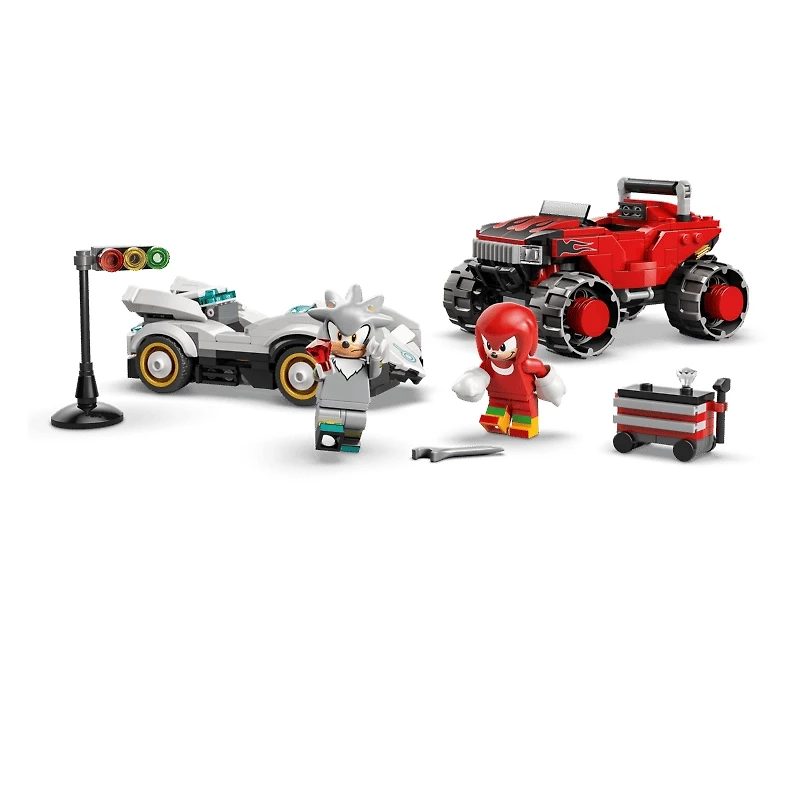 LEGO Sonic the Hedgehog™ Silver’s Car vs. Knuckles’ Monster Truck 378 Pieces