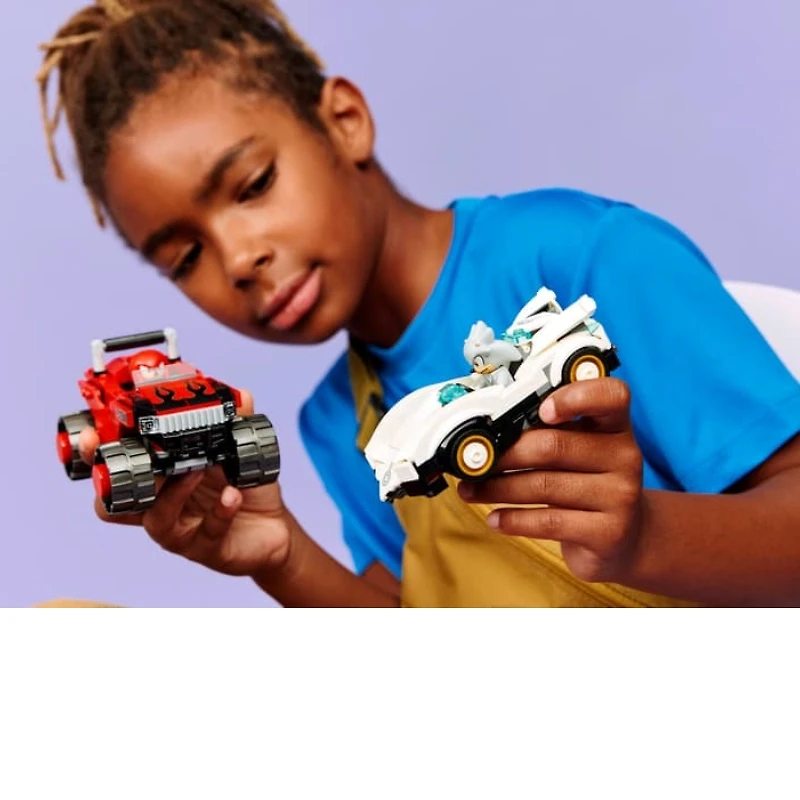 LEGO Sonic the Hedgehog™ Silver’s Car vs. Knuckles’ Monster Truck 378 Pieces