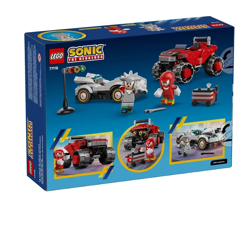 LEGO Sonic the Hedgehog™ Silver’s Car vs. Knuckles’ Monster Truck 378 Pieces